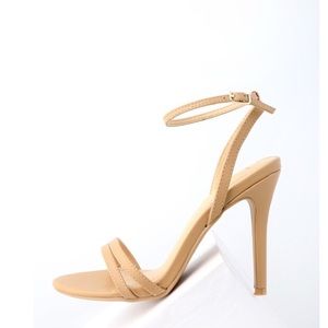 Lulus Nude Ankle Strap